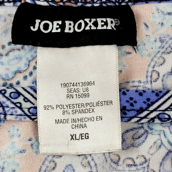 Joe Boxer Women's Knit Top for Suit or alone Size XL Blue and Peach JH1699125 - Picture 3 of 3